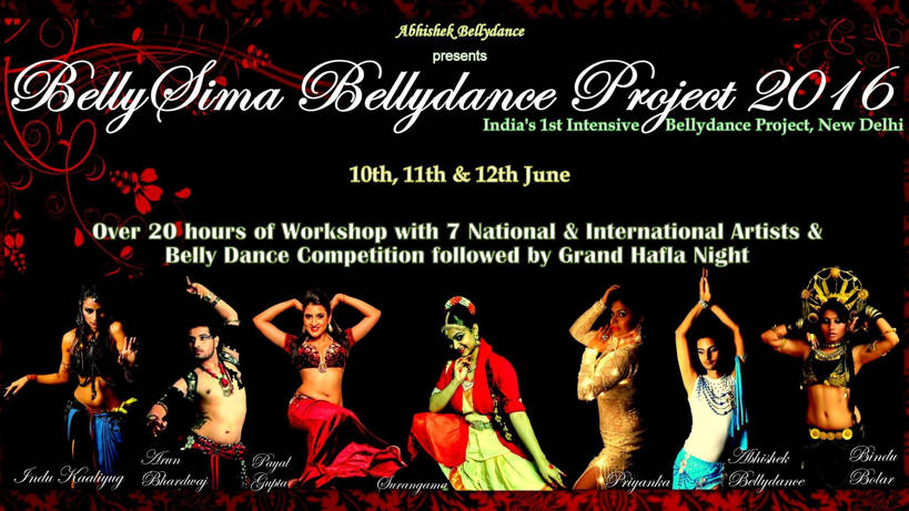 BellySima Bellydance Project, Delhi, 10th to 12th June 2016