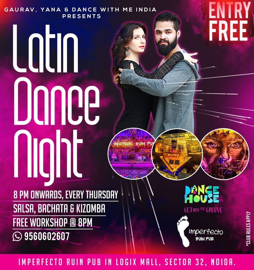 Delhi NCR: Latin Dance Night at Imperfecto Pub Organized by Dance With Me India